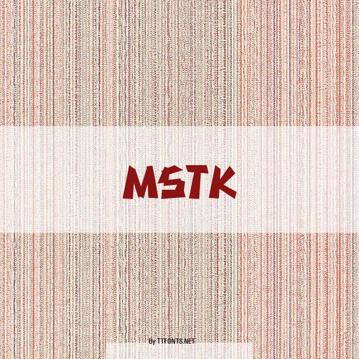 MSTK example