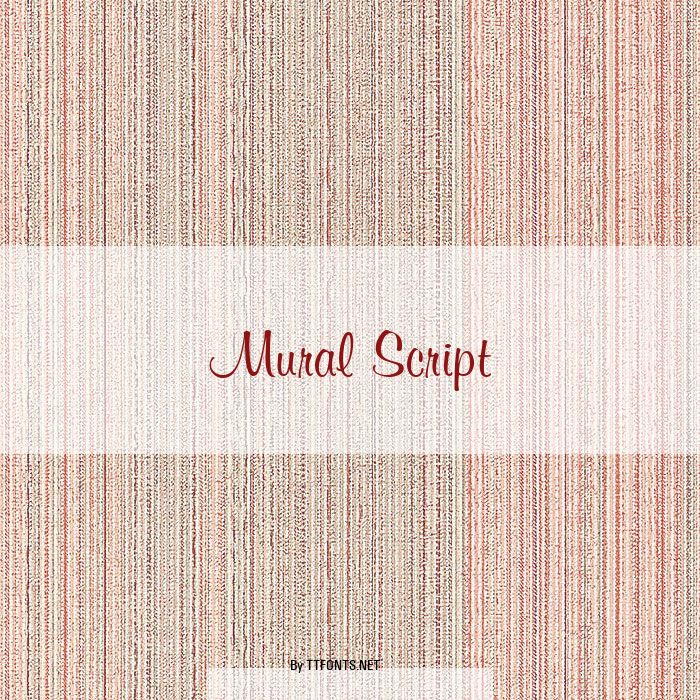 Mural Script example