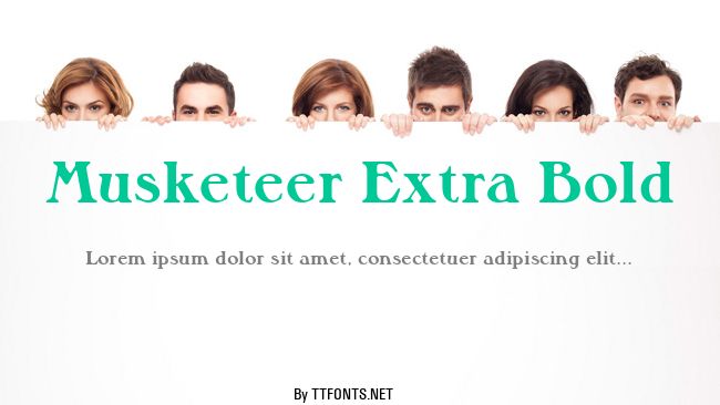 Musketeer Extra Bold example