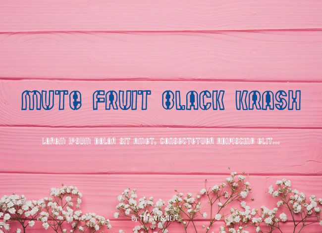 Mute Fruit Black Krash example