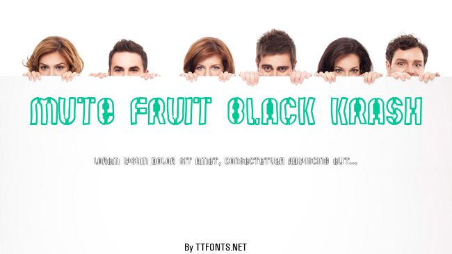 Mute Fruit Black Krash example