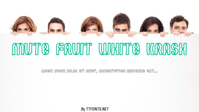 Mute Fruit White Krash example