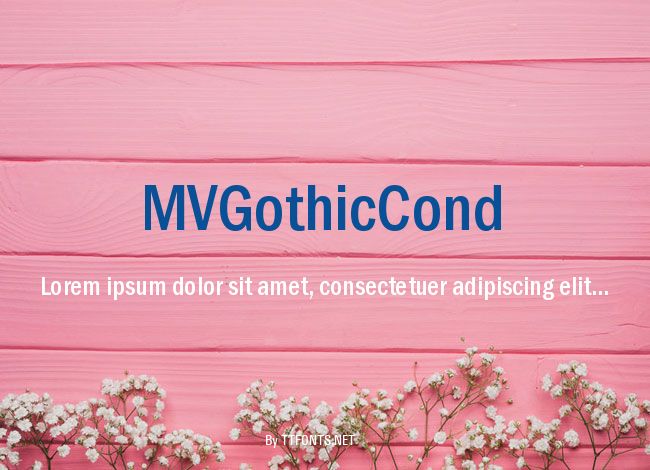 MVGothicCond example