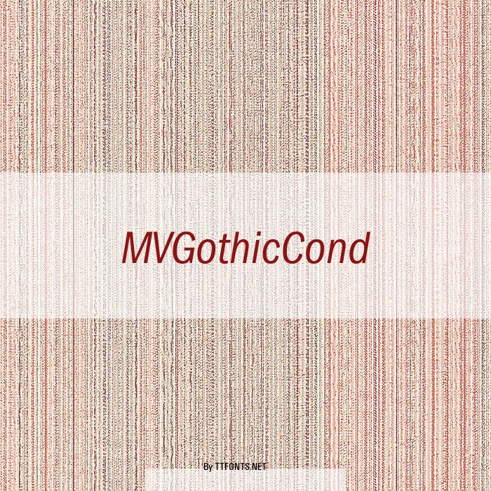 MVGothicCond example