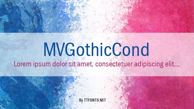 MVGothicCond example