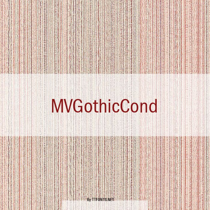MVGothicCond example