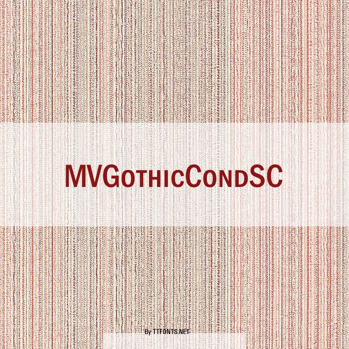 MVGothicCondSC example