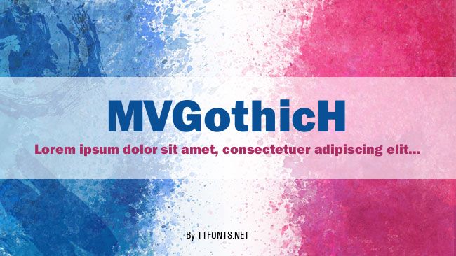 MVGothicH example