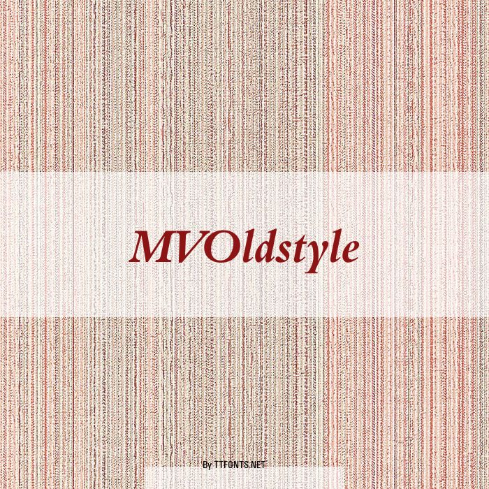 MVOldstyle example