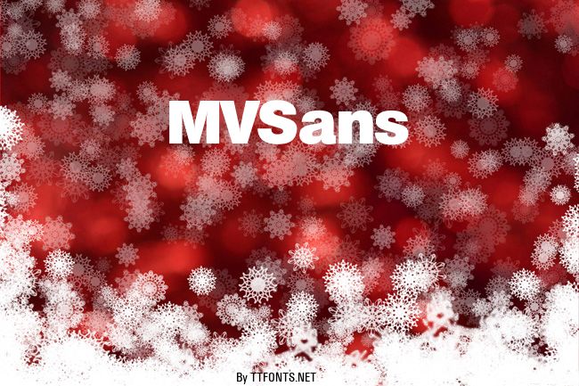 MVSans example