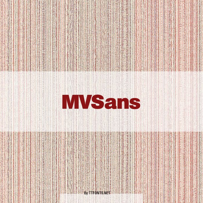 MVSans example