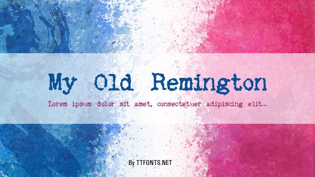 My Old Remington example