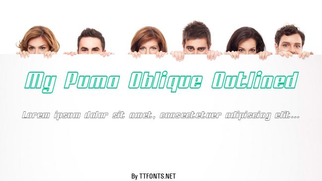 My Puma Oblique Outlined example