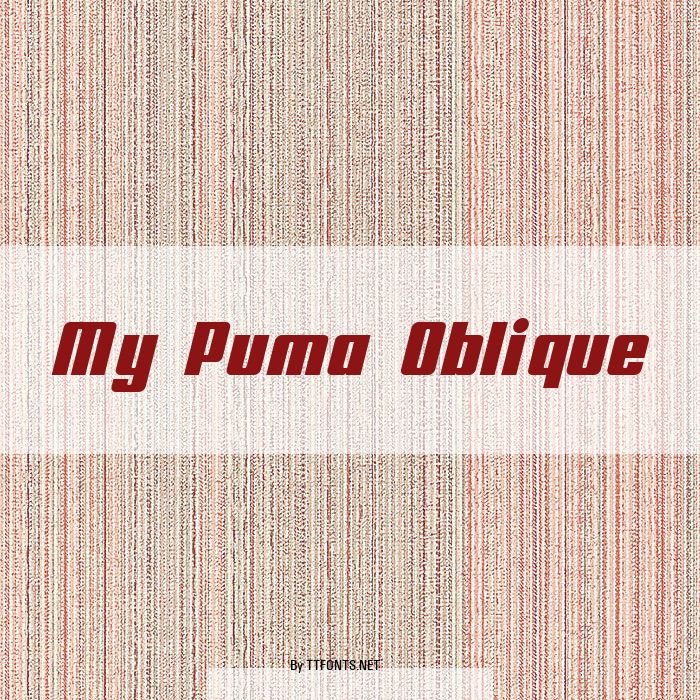 My Puma Oblique example