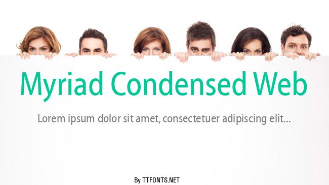 Myriad Condensed Web example