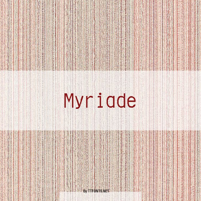 Myriade example