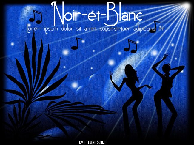 Noir-et-Blanc example