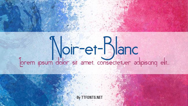 Noir-et-Blanc example