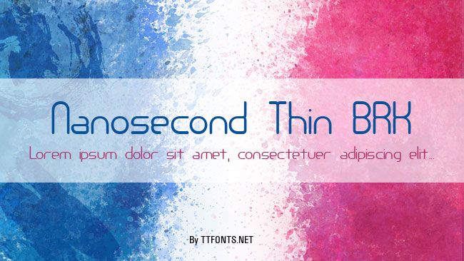 Nanosecond Thin BRK example