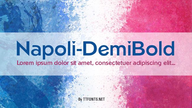 Napoli-DemiBold example
