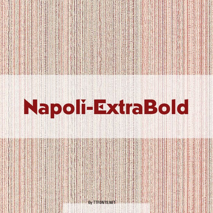 Napoli-ExtraBold example