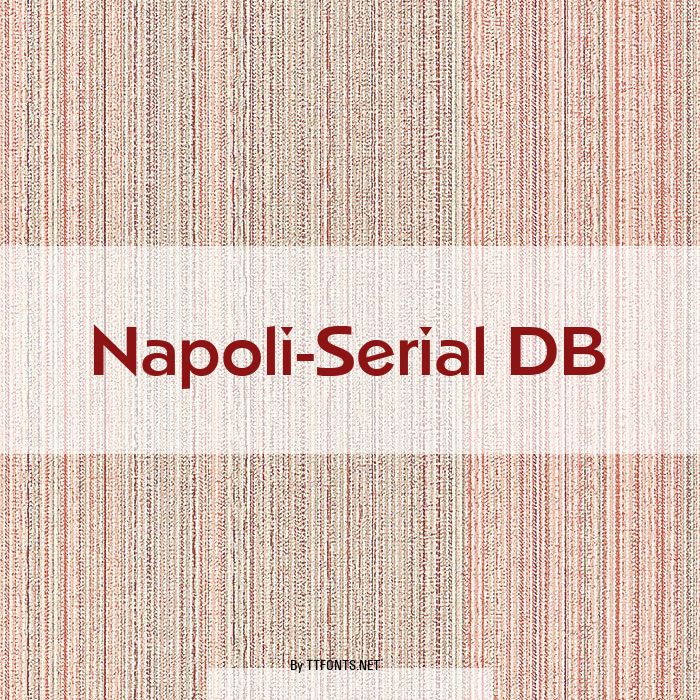 Napoli-Serial DB example