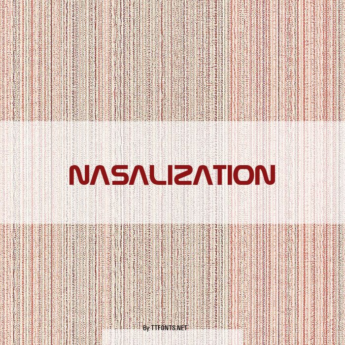 Nasalization example