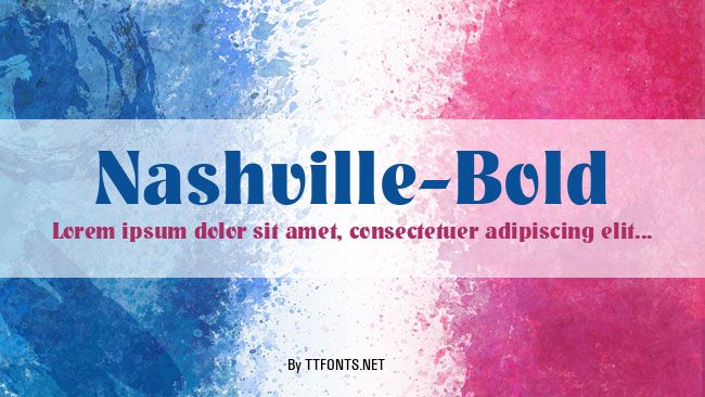 Nashville-Bold example