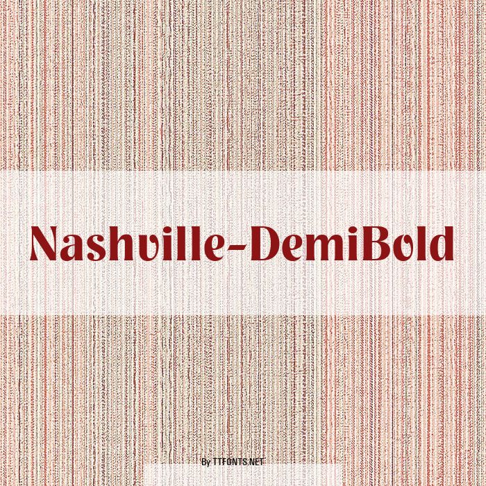 Nashville-DemiBold example