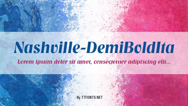 Nashville-DemiBoldIta example