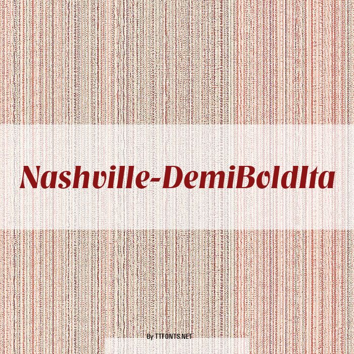 Nashville-DemiBoldIta example