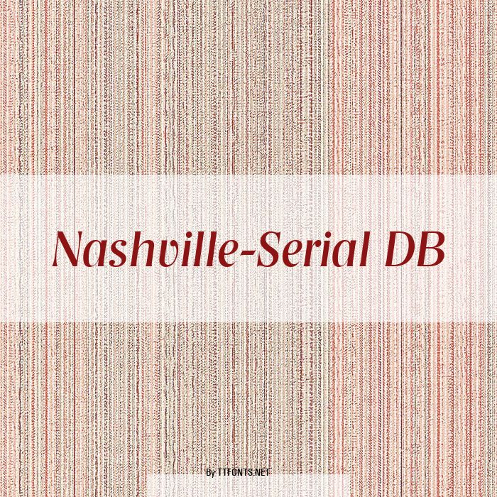 Nashville-Serial DB example