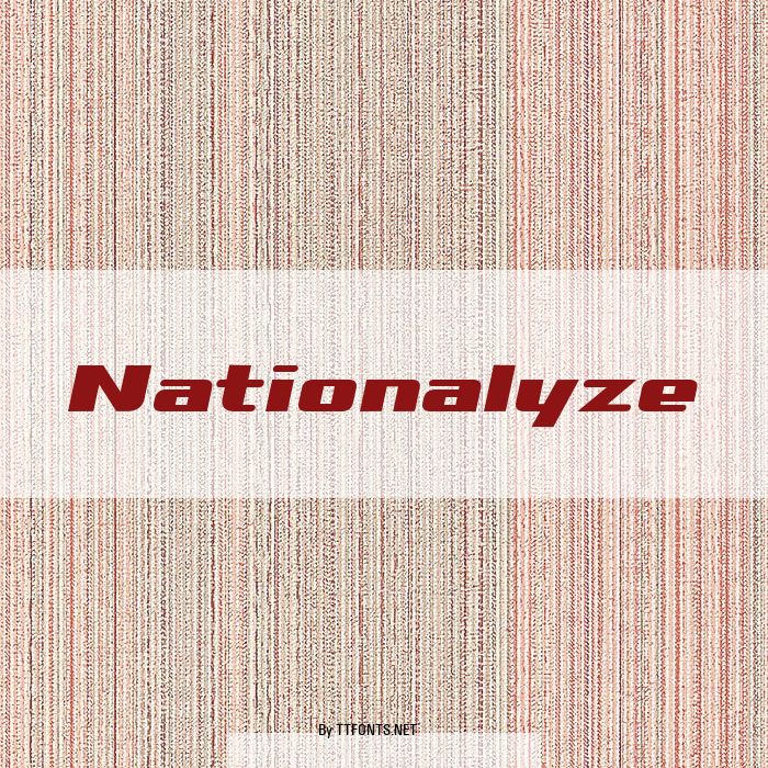 Nationalyze example