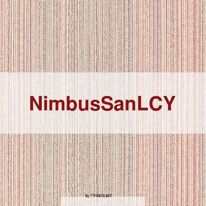 NimbusSanLCY example