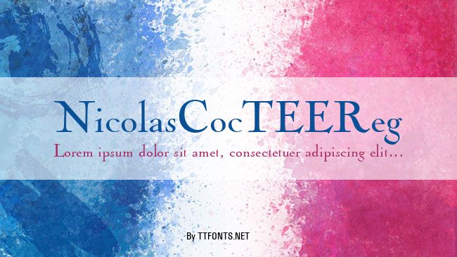 NicolasCocTEEReg example
