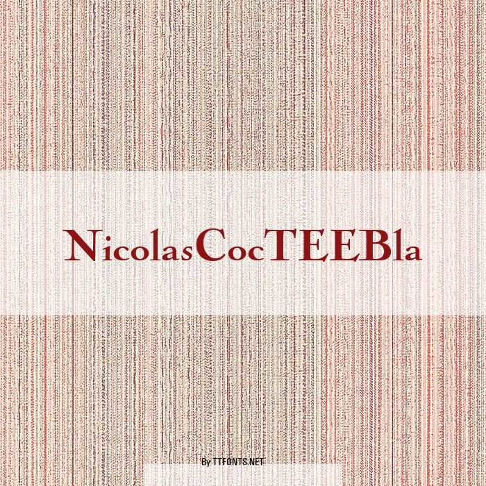 NicolasCocTEEBla example