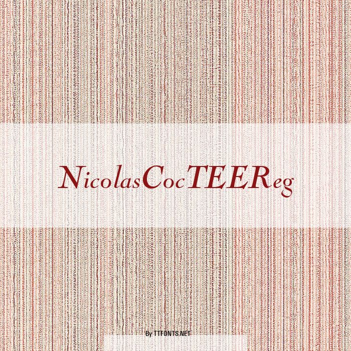NicolasCocTEEReg example