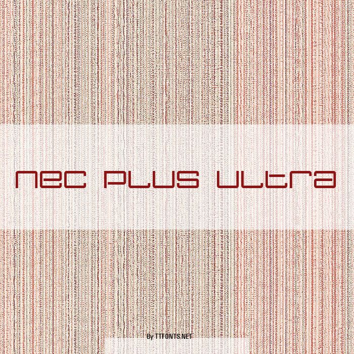 Nec plus ultra example