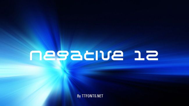Negative 12 example