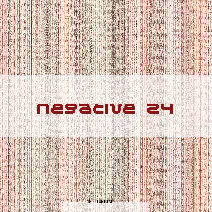 Negative 24 example