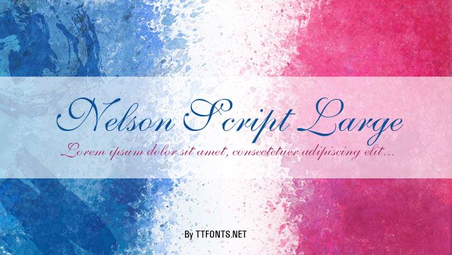 Nelson Script Large example