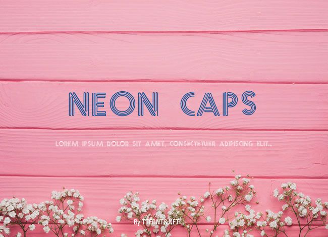 Neon Caps example