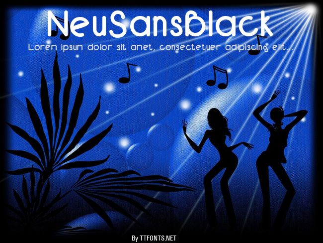 NeuSansBlack example