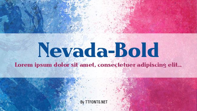 Nevada-Bold example