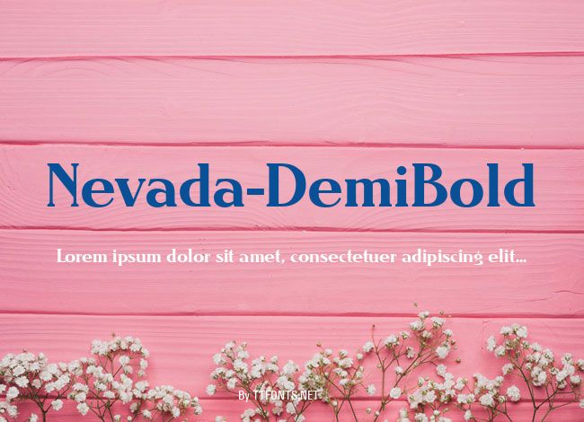 Nevada-DemiBold example