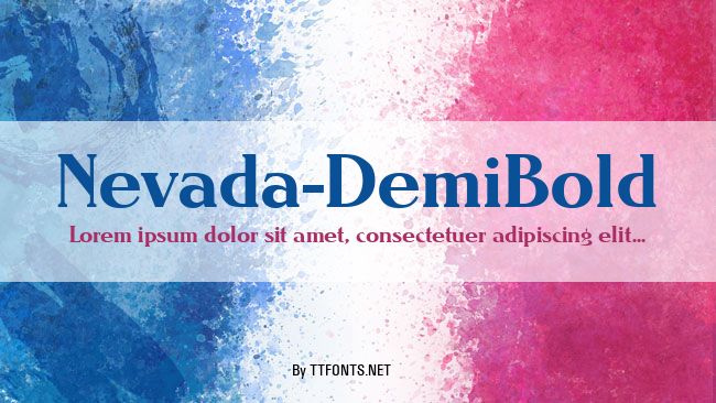 Nevada-DemiBold example