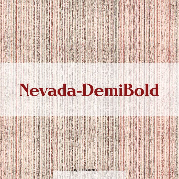 Nevada-DemiBold example