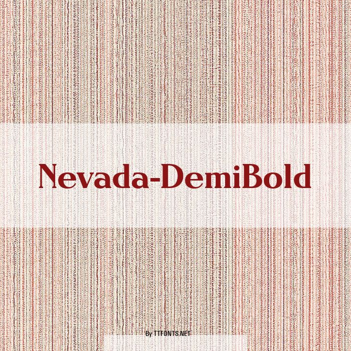 Nevada-DemiBold example