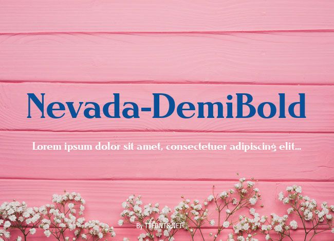 Nevada-DemiBold example