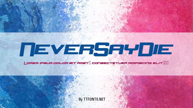 NeverSayDie example